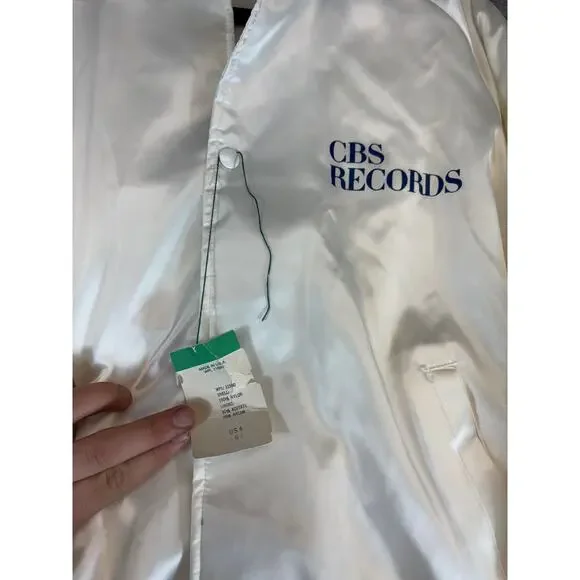 VTG 80s Bruce Springsteen Born In The USA CBS Records Satin Bomber Jacket Mens L - Picture 3 of 8